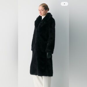 Aritzia Cortina Coat - Arctic Faux Fur Coat